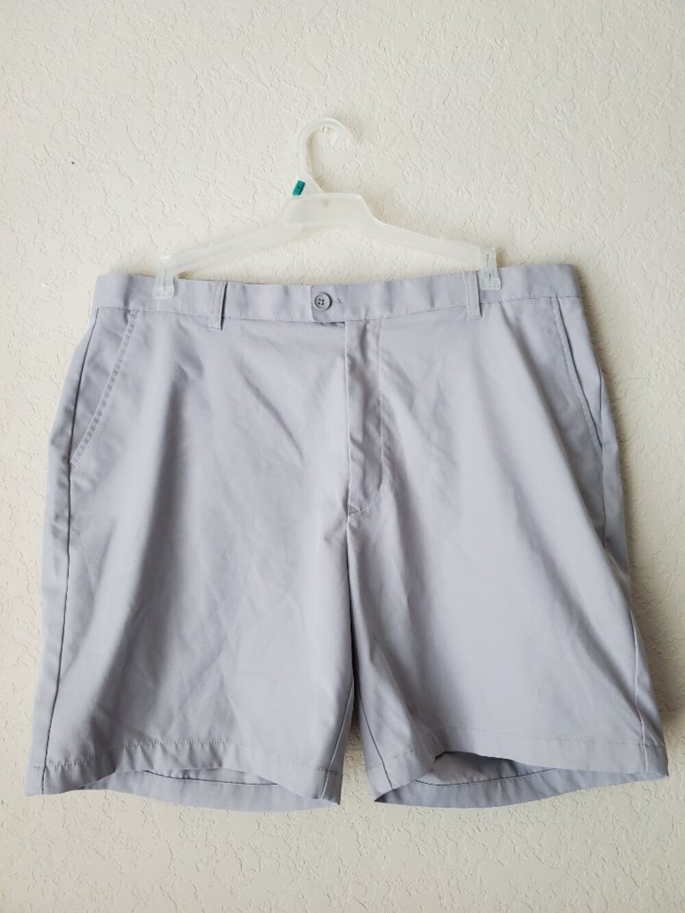 Southern Marsh Men's Flat Front Chino Shorts Size 38 Khaki Gray